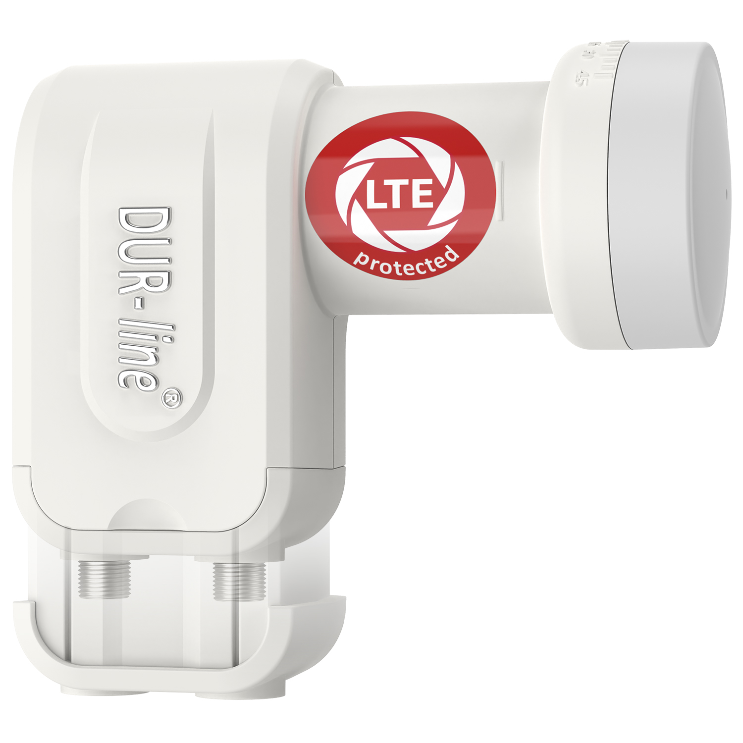 DUR-line +Ultra Twin white LNB – ausziehbarer Wetterschutz im Verlauf DUR-line +Ultra Twin white - LNB