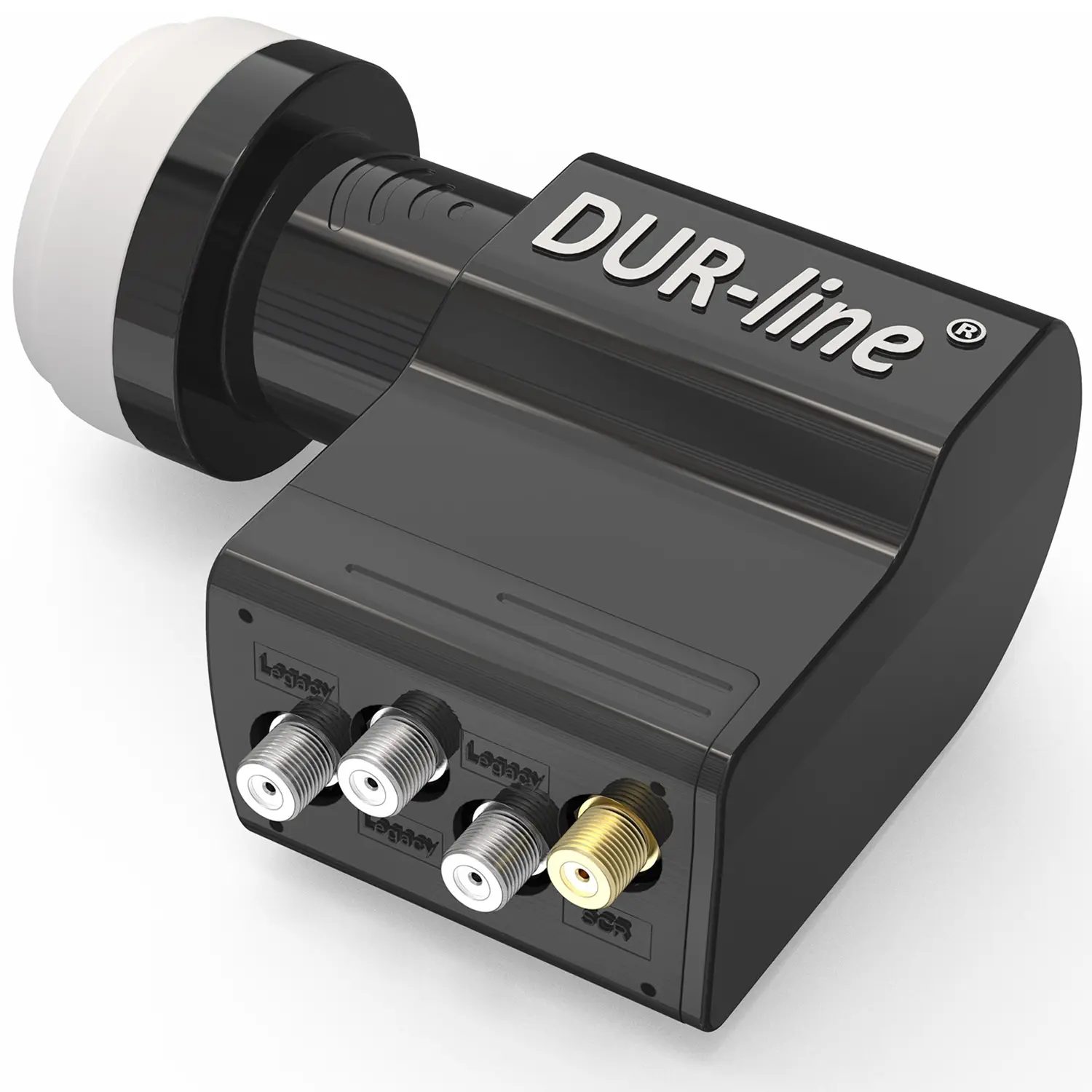 DUR-line UK 104 Unicable LNB – Perspektive von hinten rechts DUR-line UK 104 - Unicable LNB