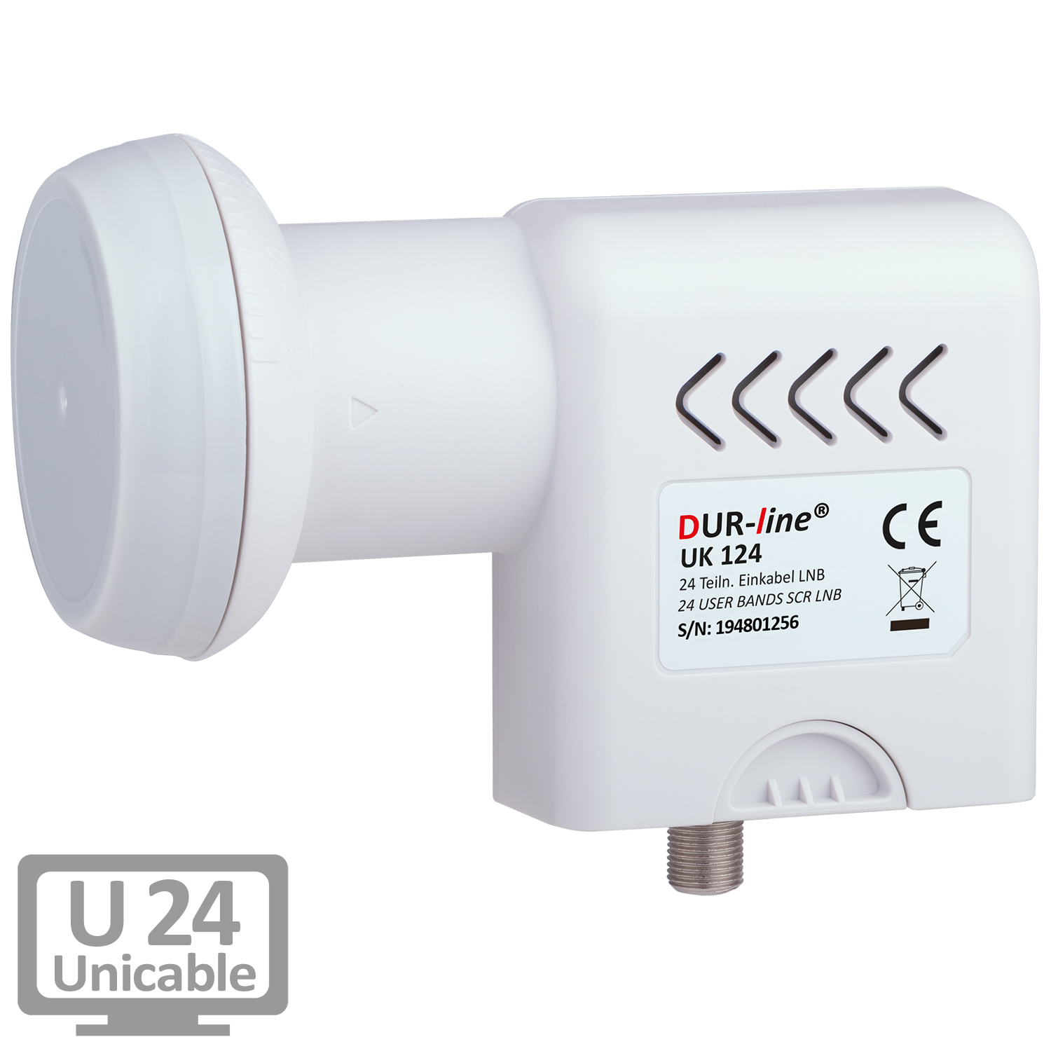 DUR-line UK 124 Unicable LNB – am Fernseher DUR-line UK 124 Unicable LNB – am Fernseher
