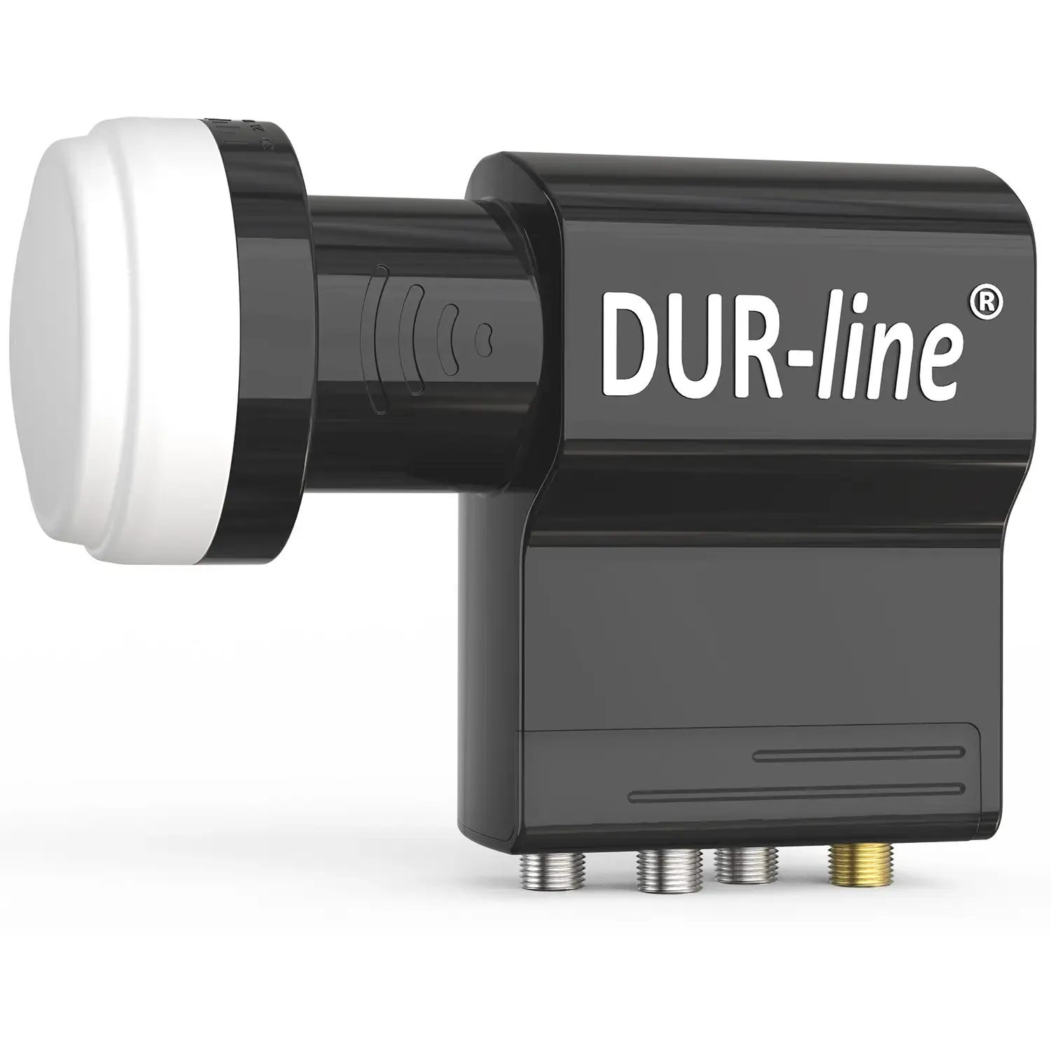 DUR-line UK 104 Unicable LNB – Perspektive von vorn mit Schatten