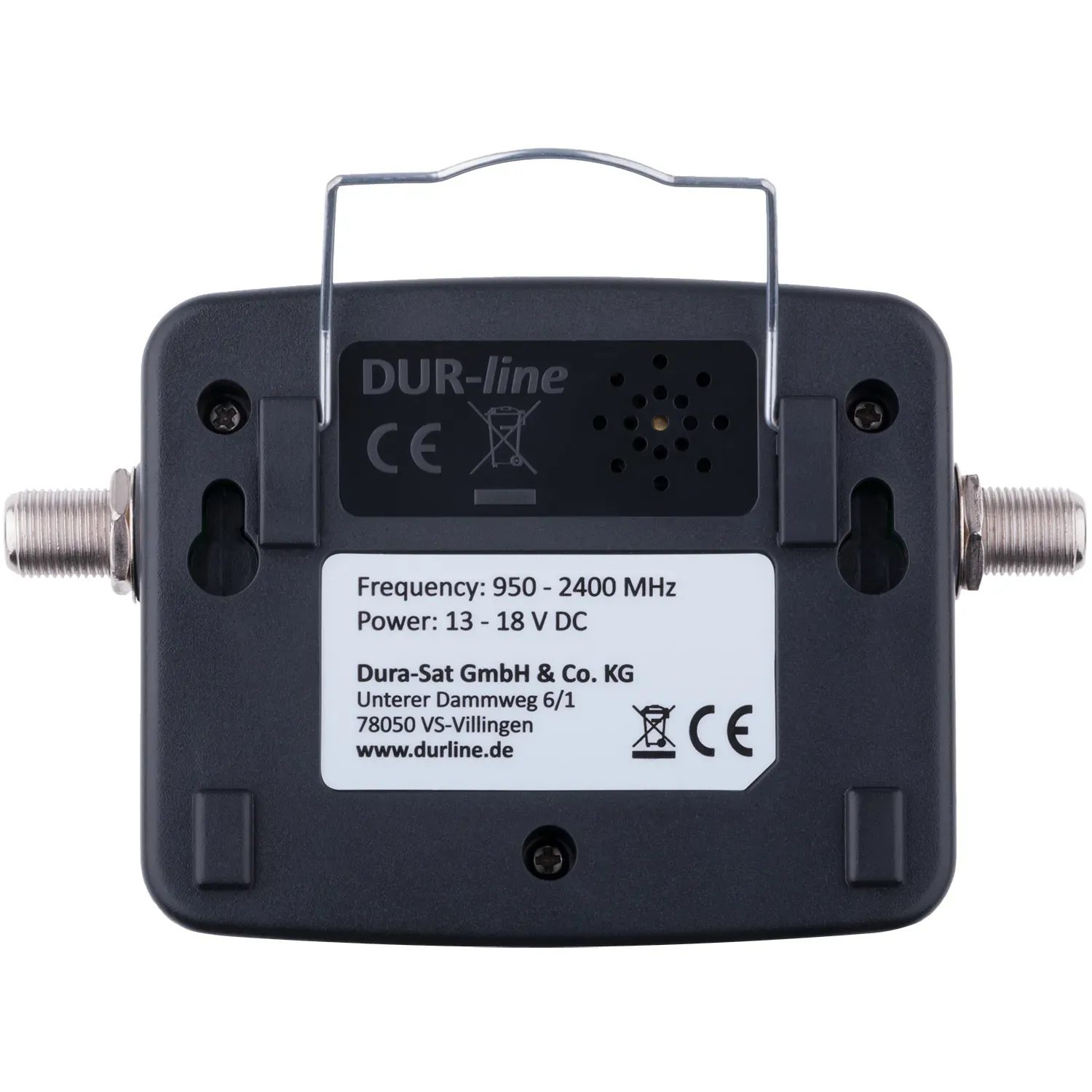 DUR-line SF 2400 Pro Satfinder – Rückansicht DUR-line SF 2400 Pro - Satfinder