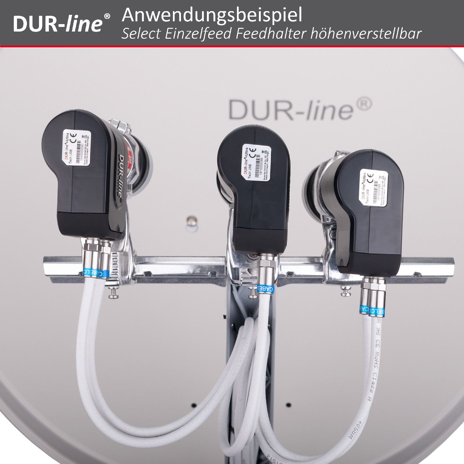 DUR-line Select Einzelfeed höhenverstellbar - Feedhalter – Anwendungsbeispiel