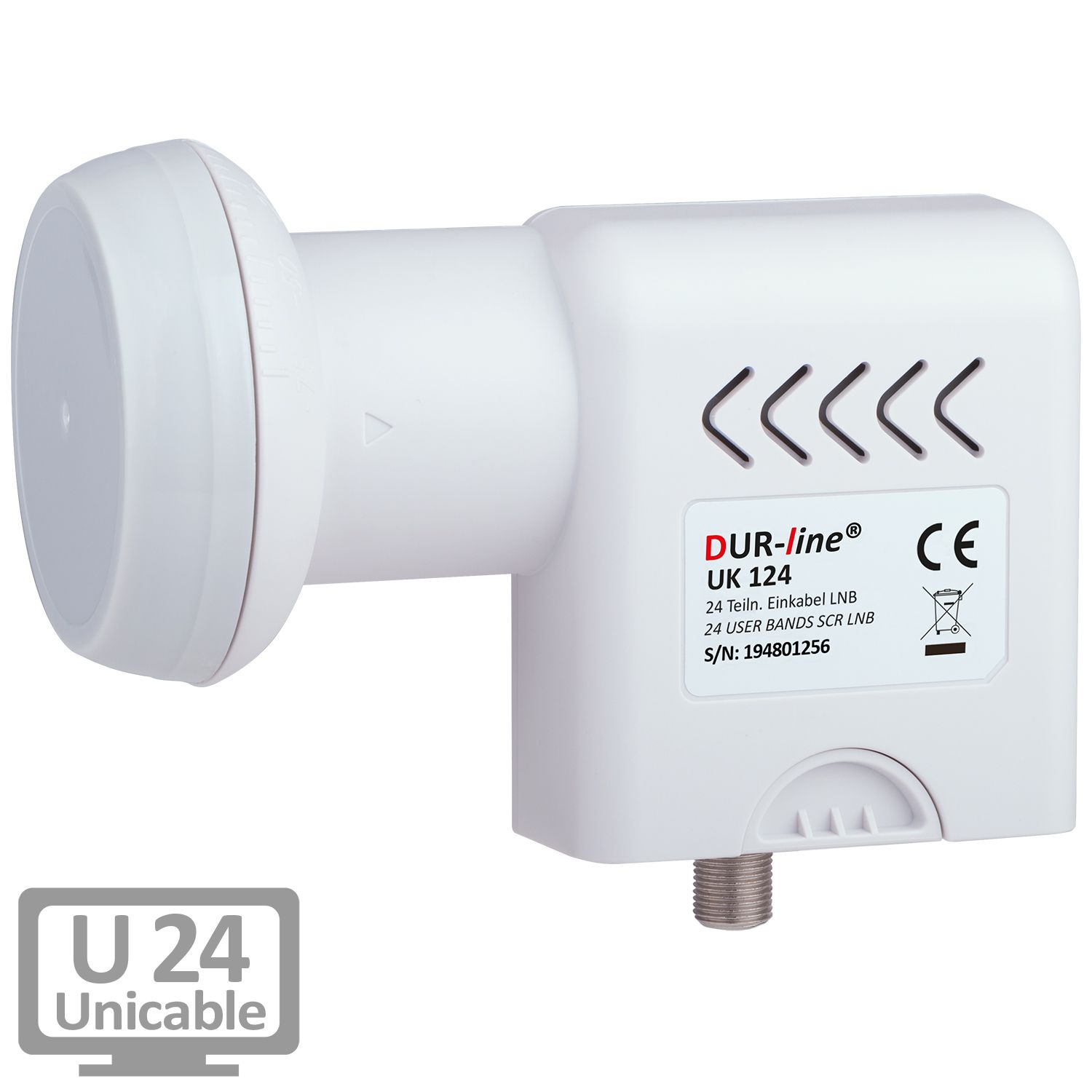 DUR-line UK 124 Unicable LNB – am Fernseher DUR-line UK 124 - Unicable LNB